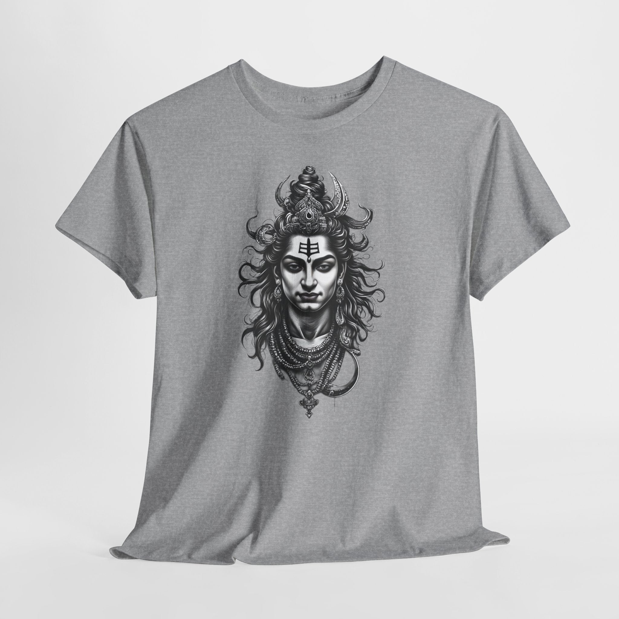 Shiva Portrait Tee — Hindu God Shiva Graphic T-Shirt
