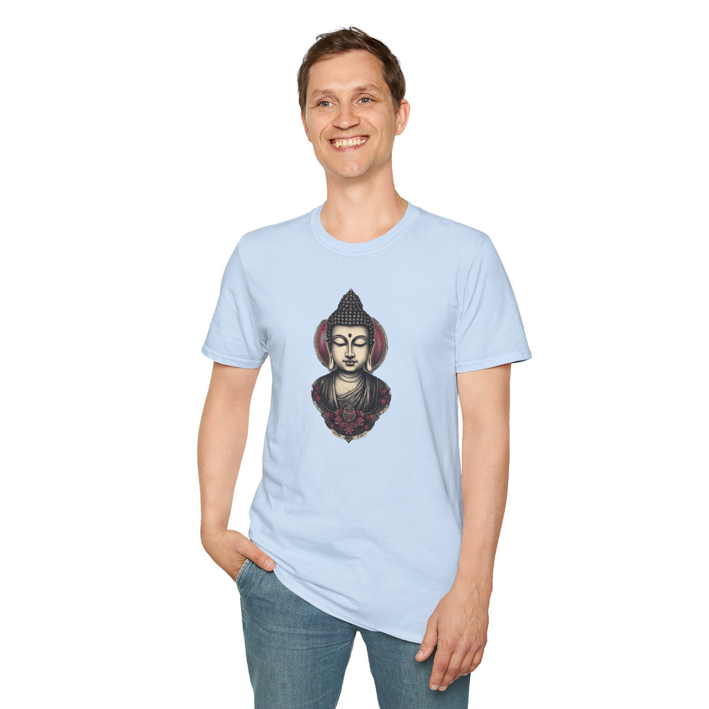 Buddha Portrait Tee — Zen Meditation Graphic T-Shirt