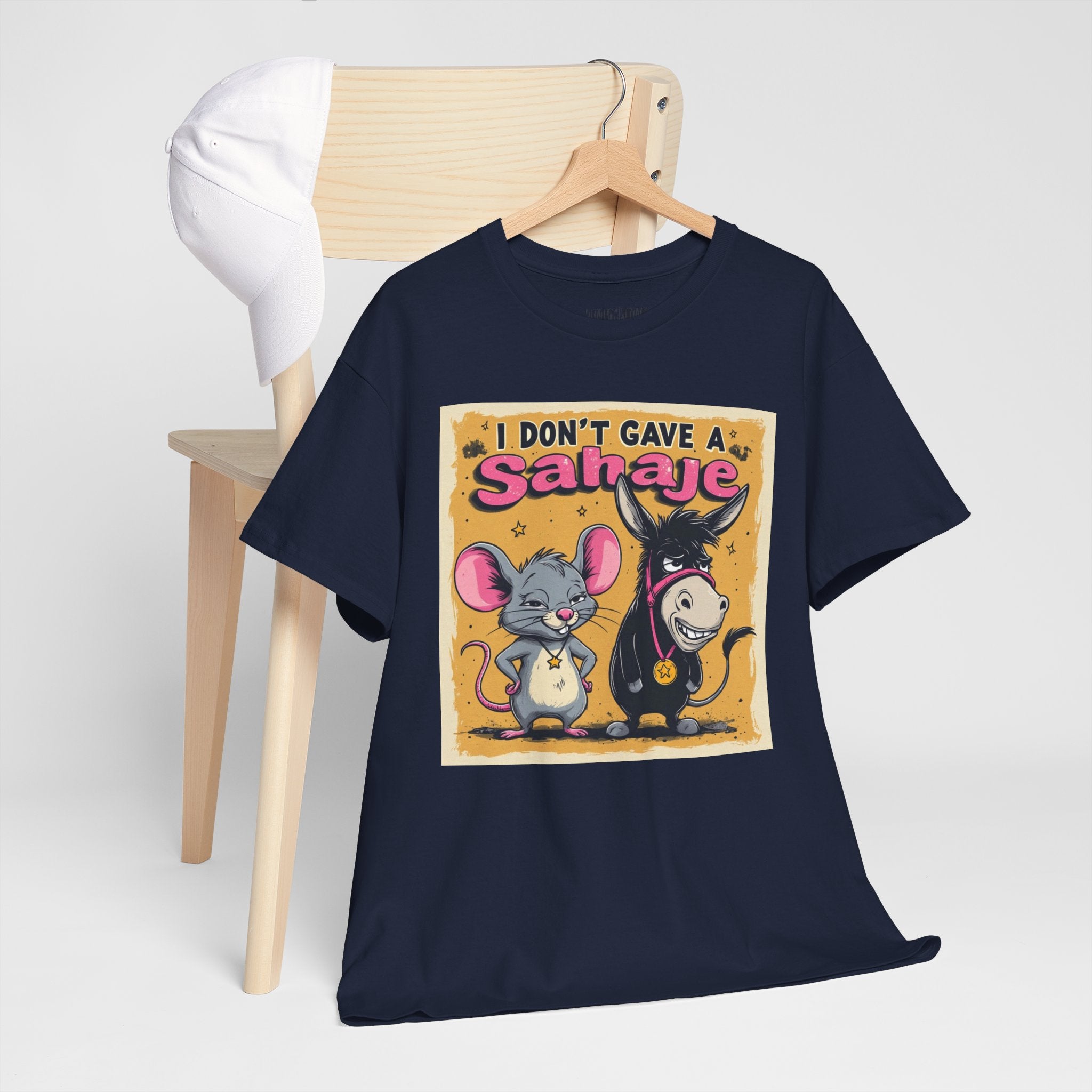 I Don't Give A Snair! Tee — Funny Mouse & Cat Graphic T-Shirt