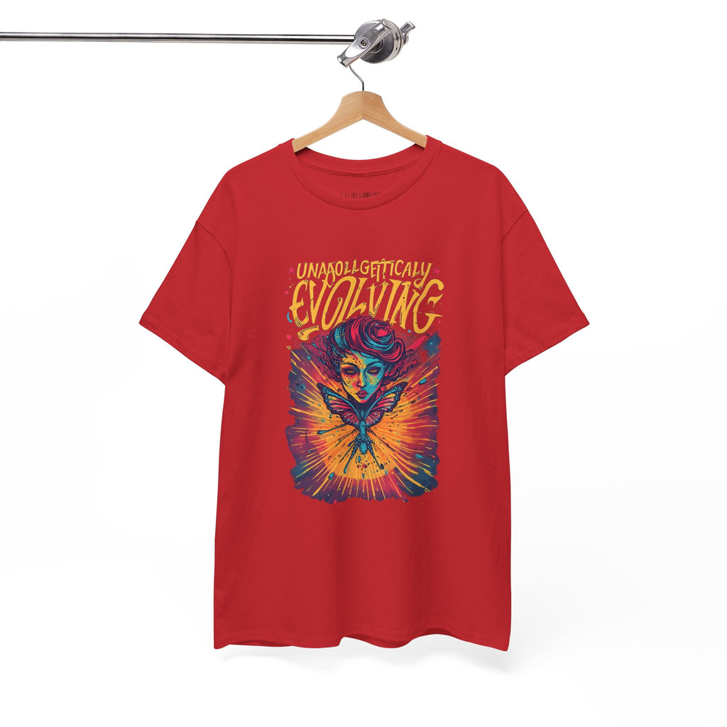 Evolving Alien Graphic Tee — "Unnaturally Evolving" Sci‑Fi Art T-Shirt
