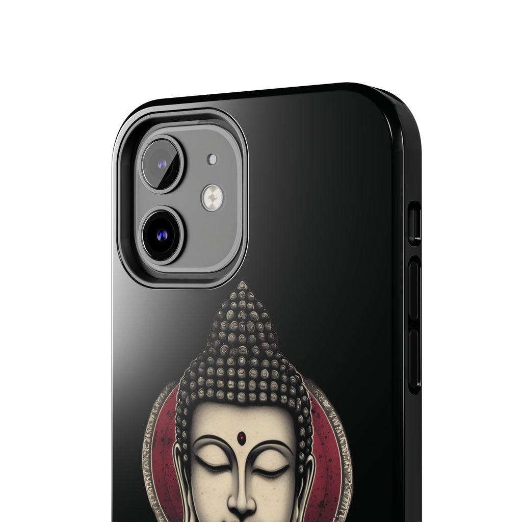 Buddha Floral Tough Phone Case — Protective Spiritual Phone Cover