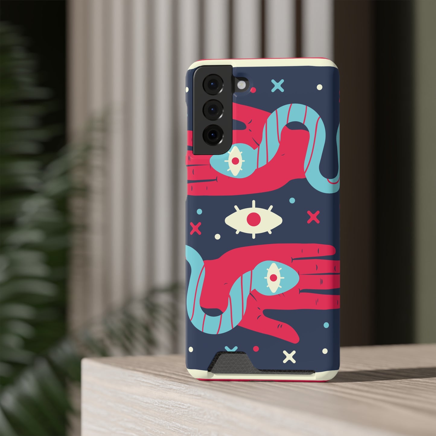 Mystical Phone Case with Card Holder - Boho Chic Style, Unique Design for Everyday Use, Perfect Gift for Creatives, Eye-Catching [...]