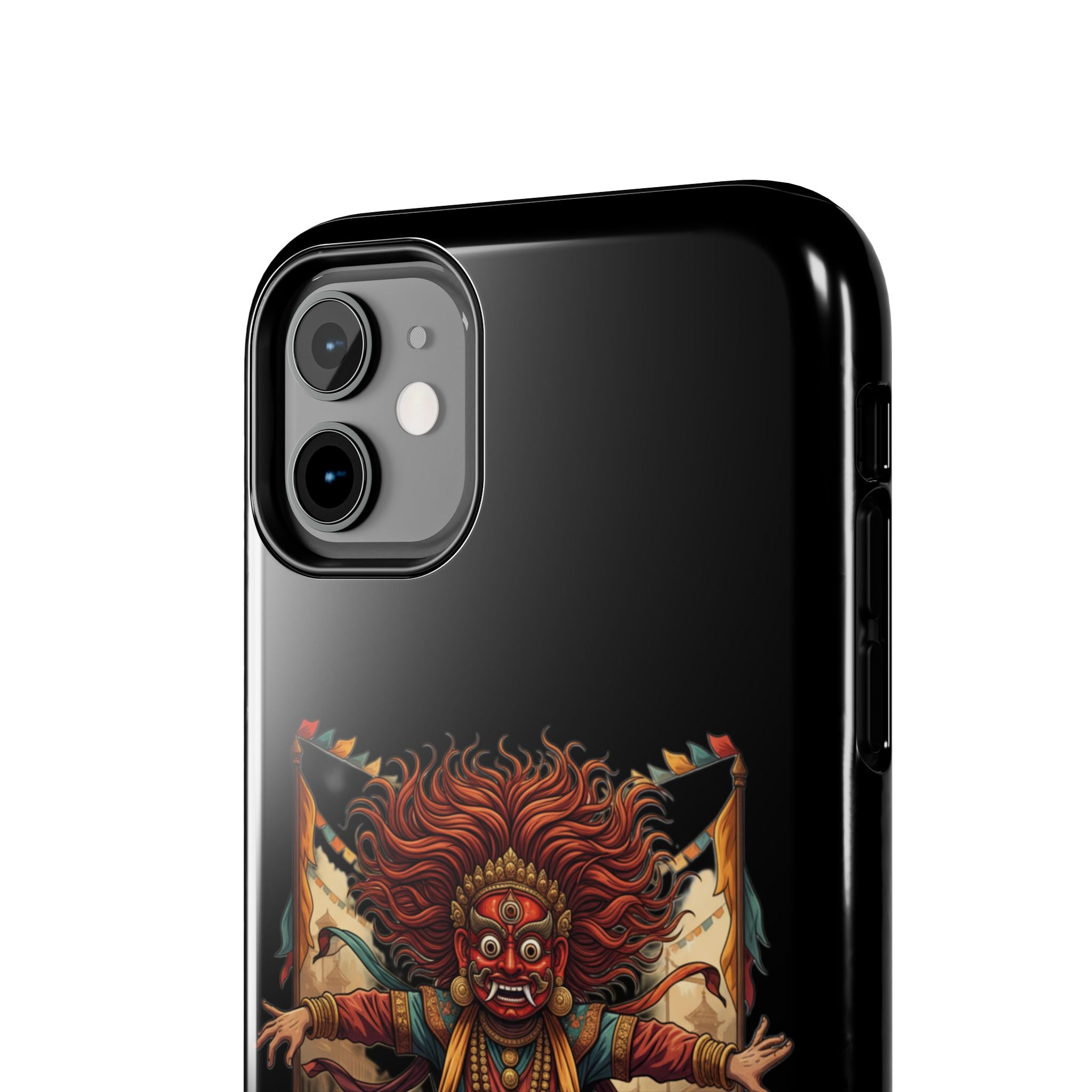 Tibetan Demon Dance Tough Phone Case — Bold Mythic Protective Cover