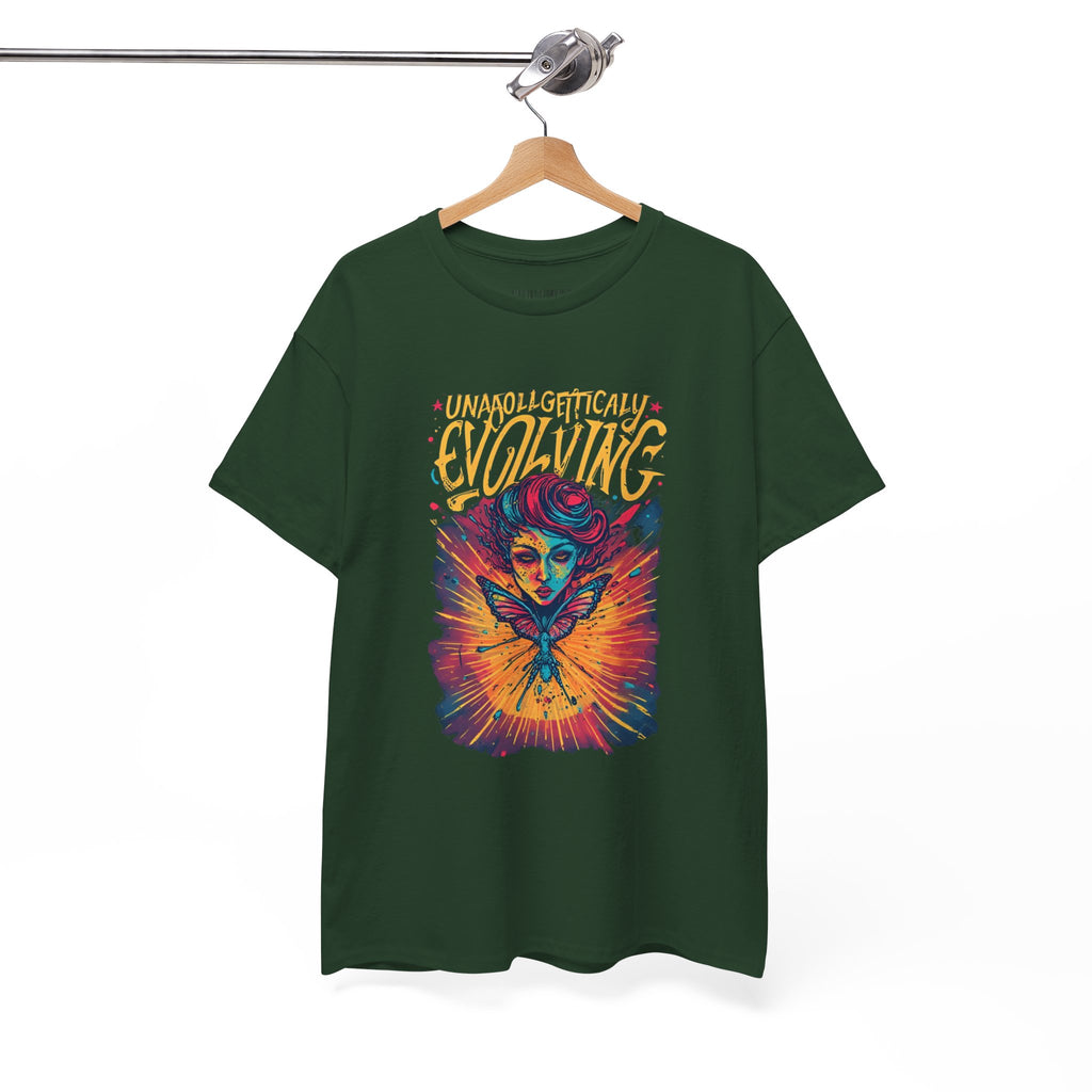 Evolving Alien Graphic Tee — "Unnaturally Evolving" Sci‑Fi Art T-Shirt