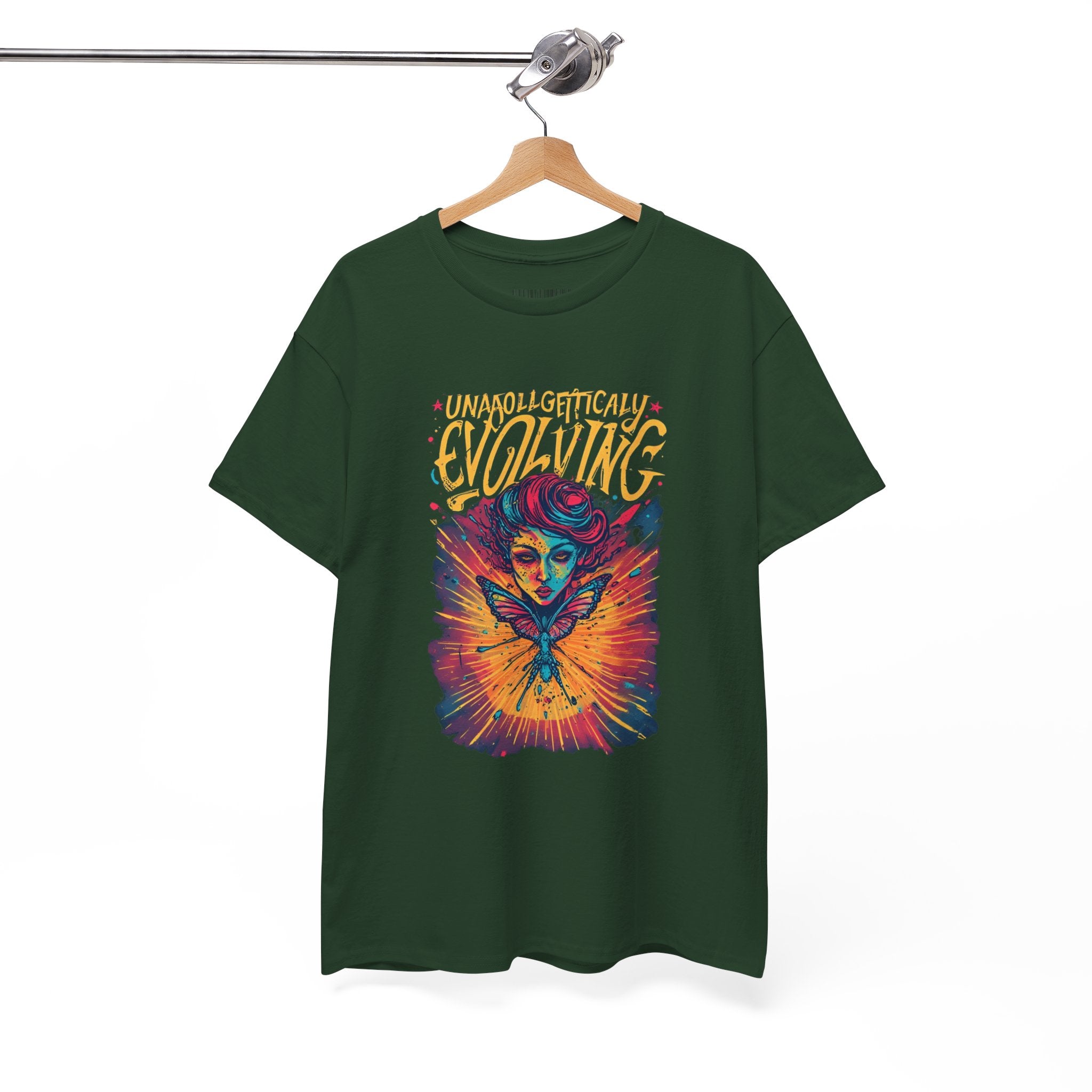 Evolving Alien Graphic Tee — "Unnaturally Evolving" Sci‑Fi Art T-Shirt