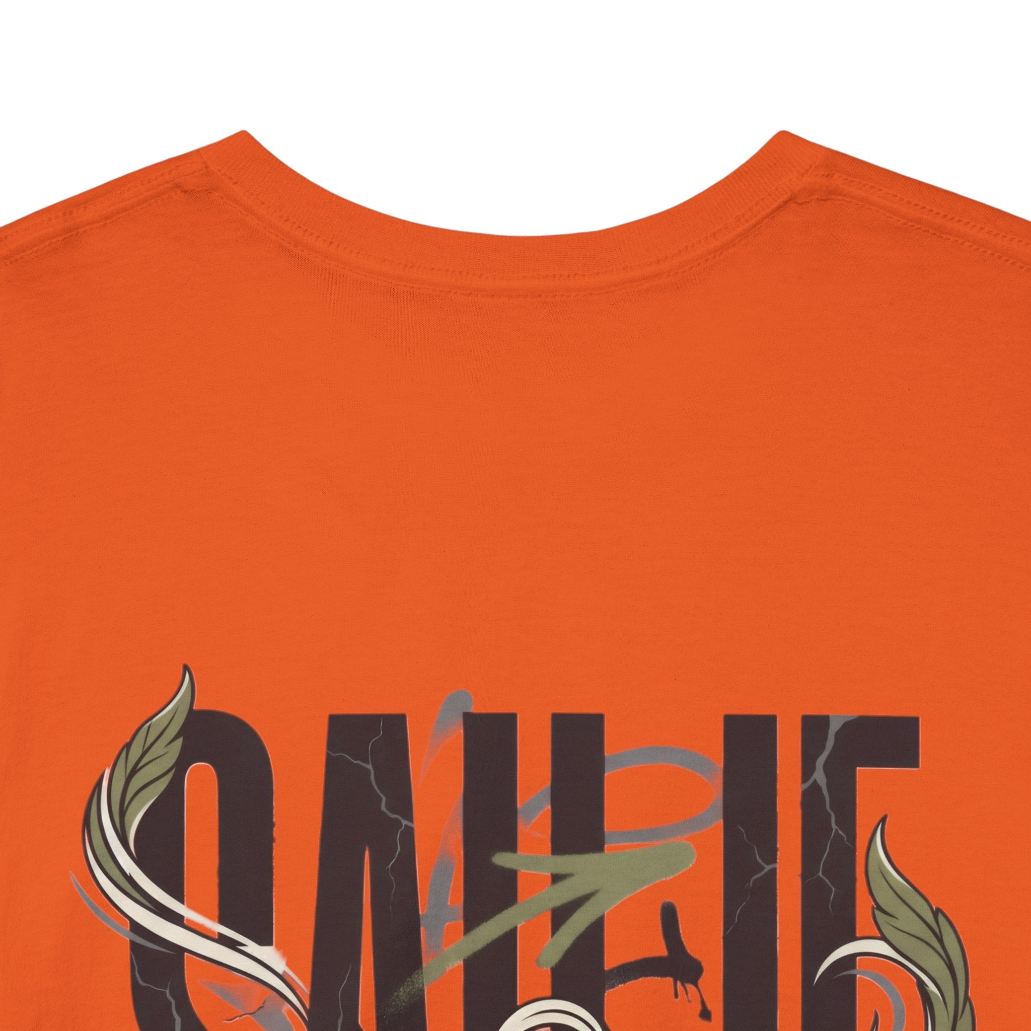 Graphic Tee — 'Savage' Typography with Snake Accent