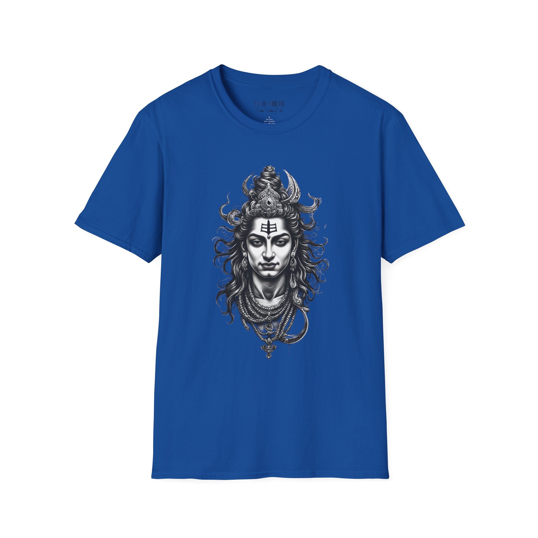 Shiva Portrait T-Shirt – Detailed Hindu Deity Graphic Tee
