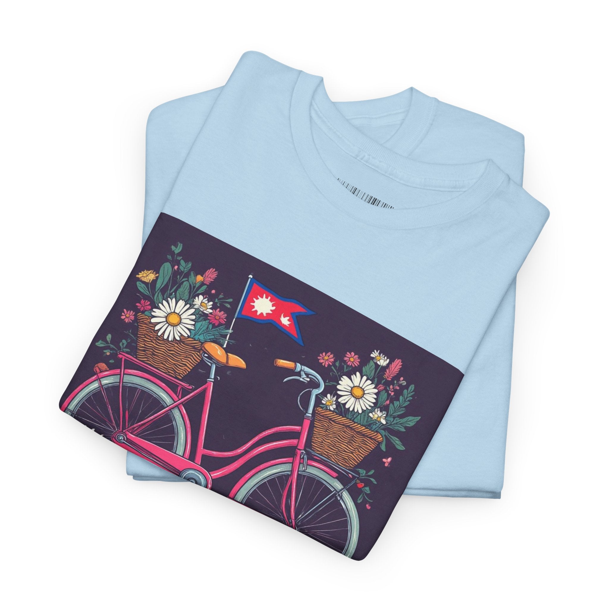 Sahaje Floral Bicycle T‑Shirt