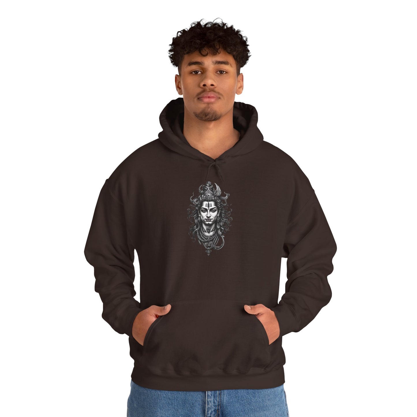 Skull Viking Hoodie — Norse Warrior Graphic Hooded Sweatshirt