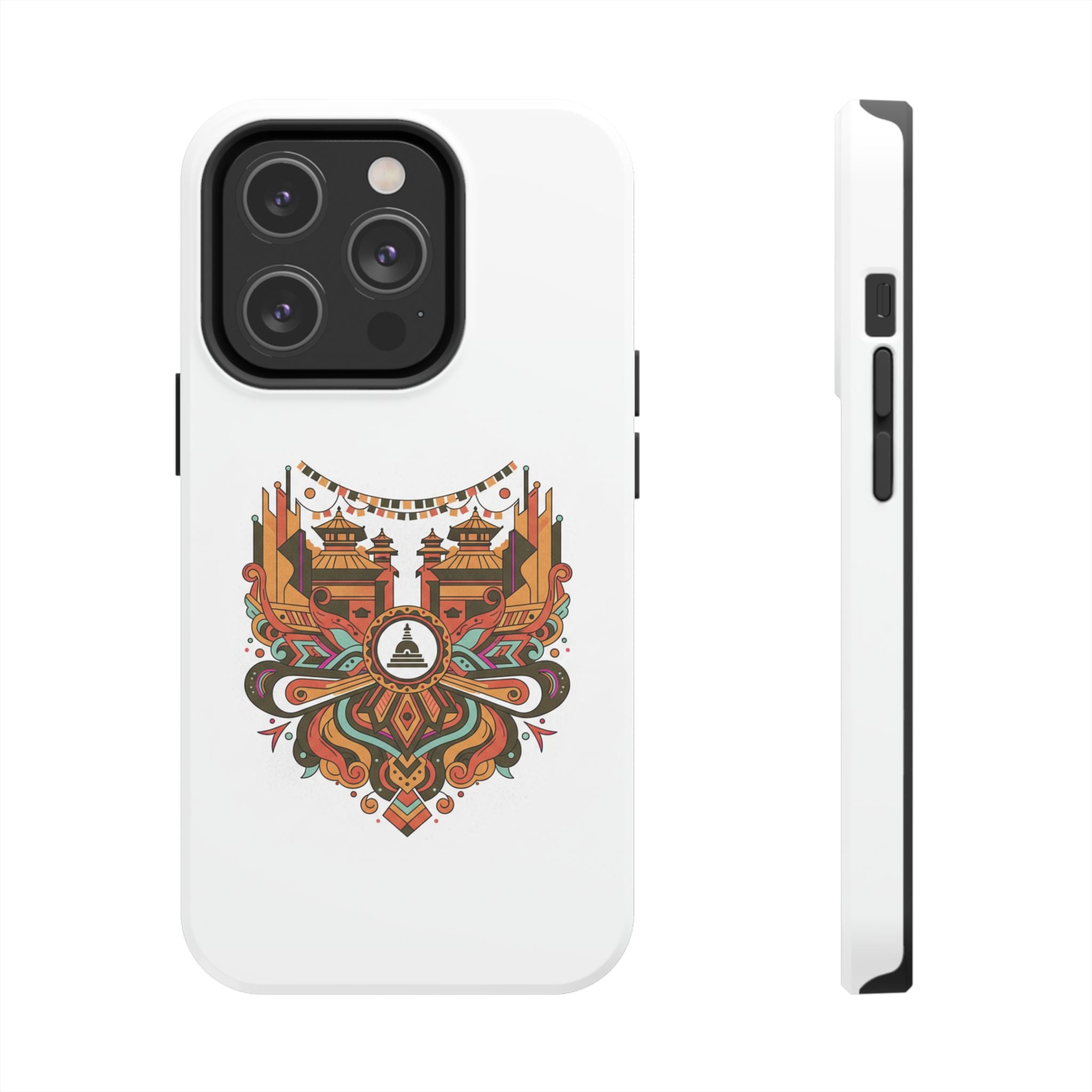 Tough Phone Case — Vintage Temple Mandala Design