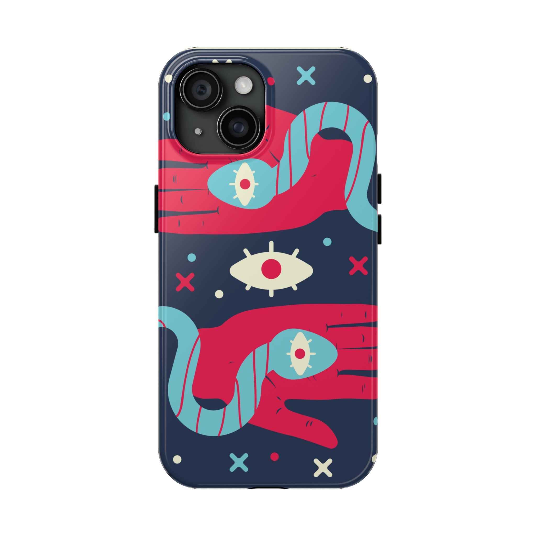 Vibrant Tough Phone Cases with Unique Eye Design, Durable Phone Cover, Trendy Accessories, Gift for Art Lovers, Unique Phone Protector