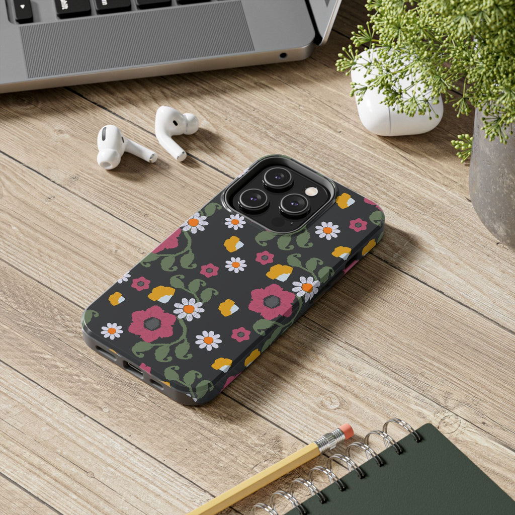 Floral Tough Phone Cases | Vibrant Protection for Everyday Use | Gift for Her, Trendy Accessories, Birthday, Mother's Day