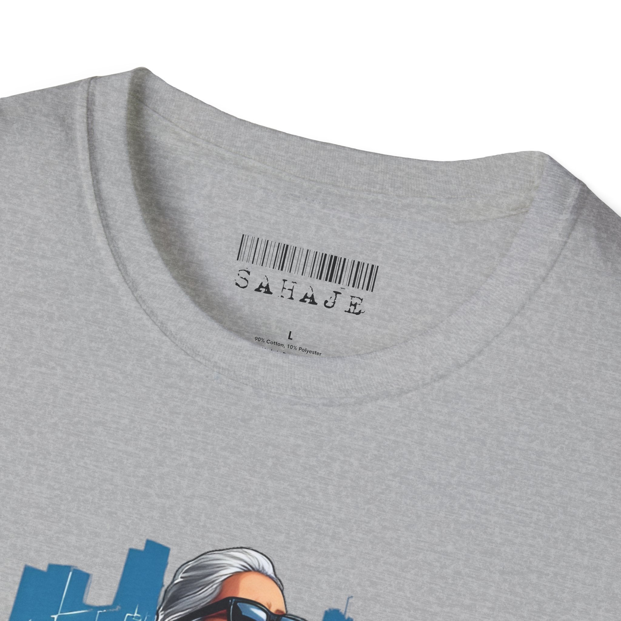 Newa Maicha Riding Scooter T-Shirt – Newari Woman in New York Graphic Tee, Cultural & Urban Design