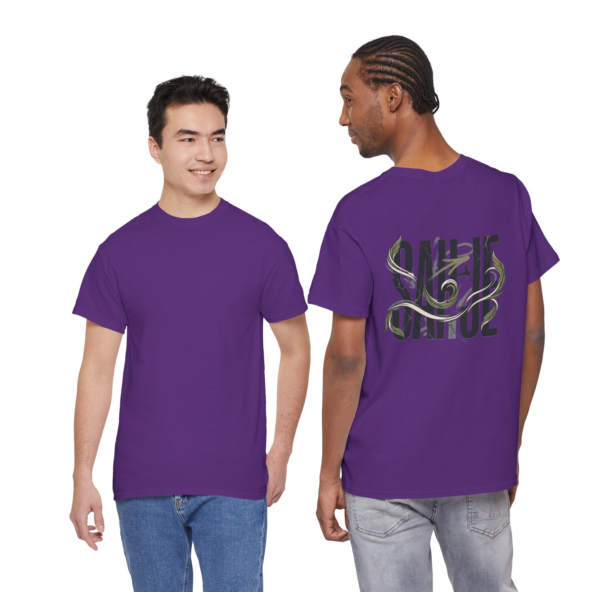 Graphic Tee — 'Savage' Typography with Snake Accent