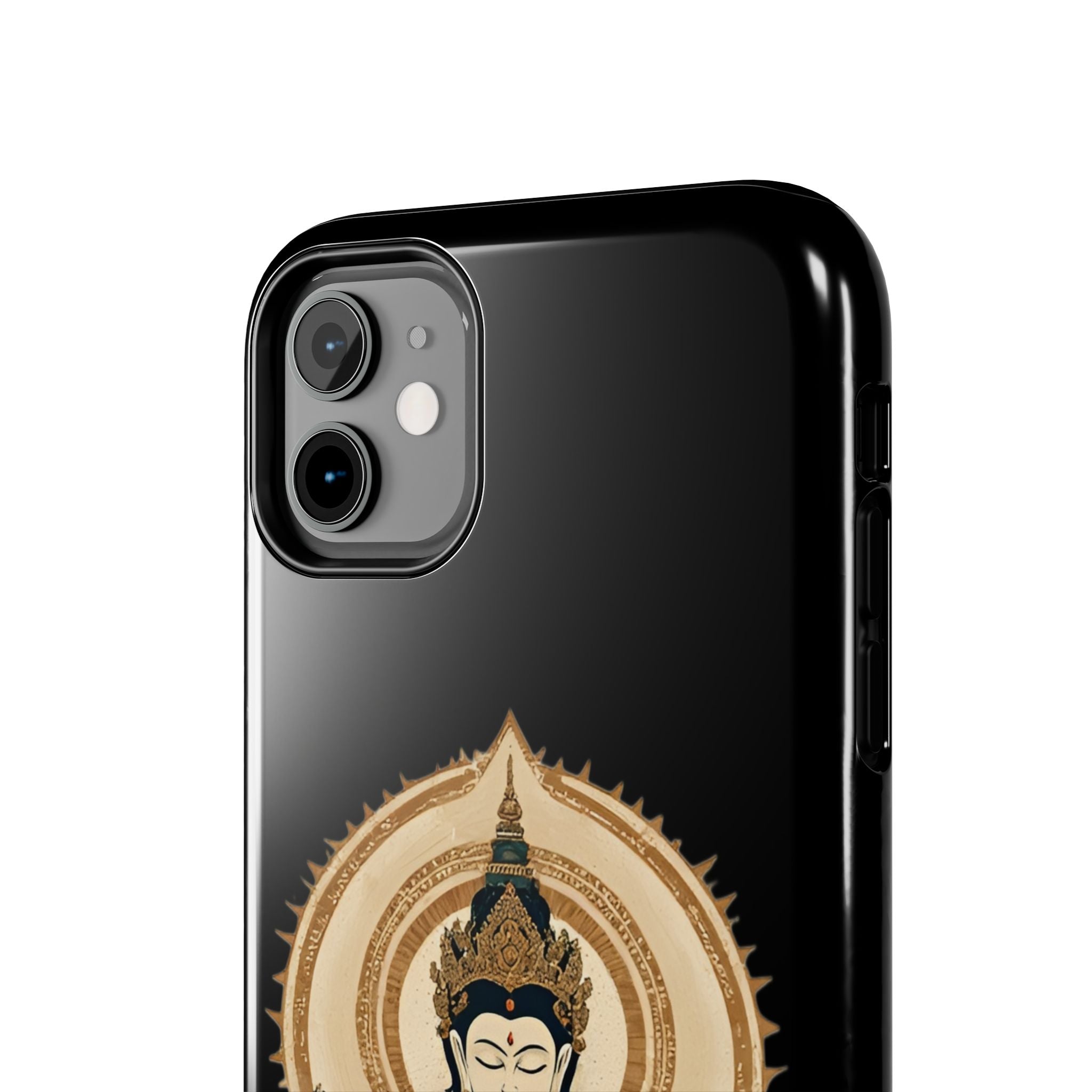 Bodhisattva Lotus Tough Phone Case — Protective Buddhist Meditation Phone Cover