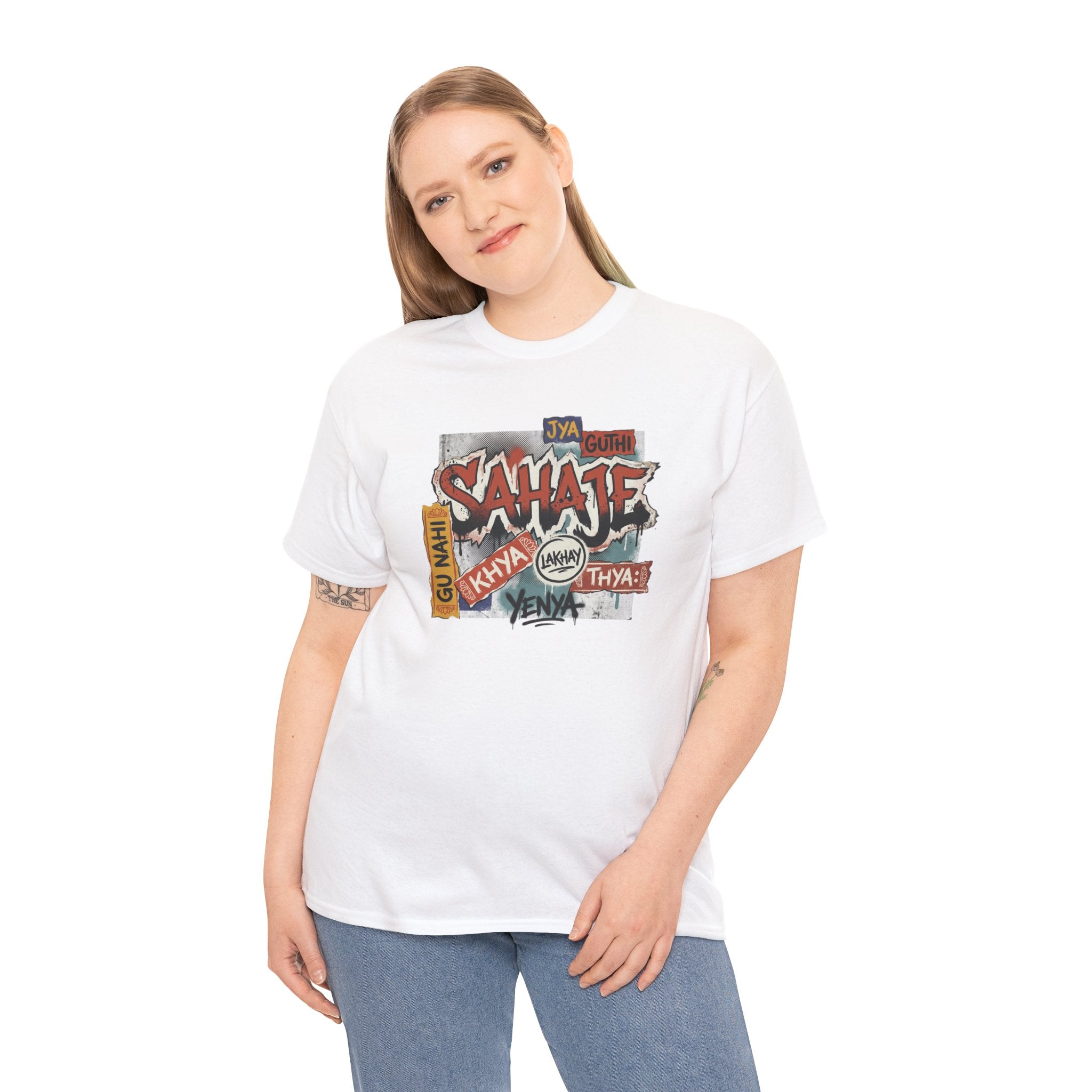 Shahje Graffiti Logo Tee - Urban Retro Streetwear T-Shirt