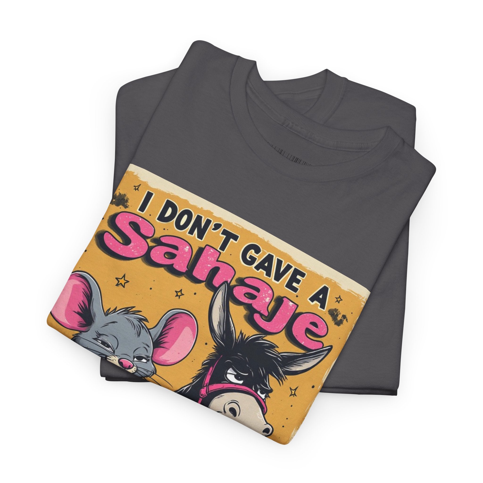 I Don't Give A Snair! Tee — Funny Mouse & Cat Graphic T-Shirt