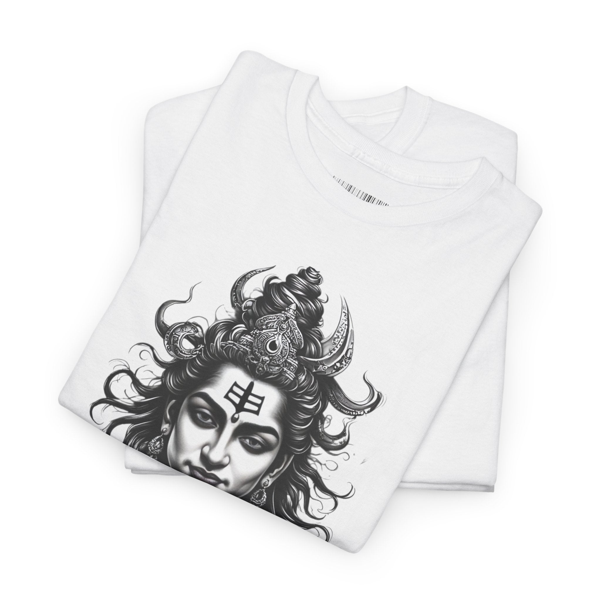 Shiva Portrait Tee — Hindu God Shiva Graphic T-Shirt