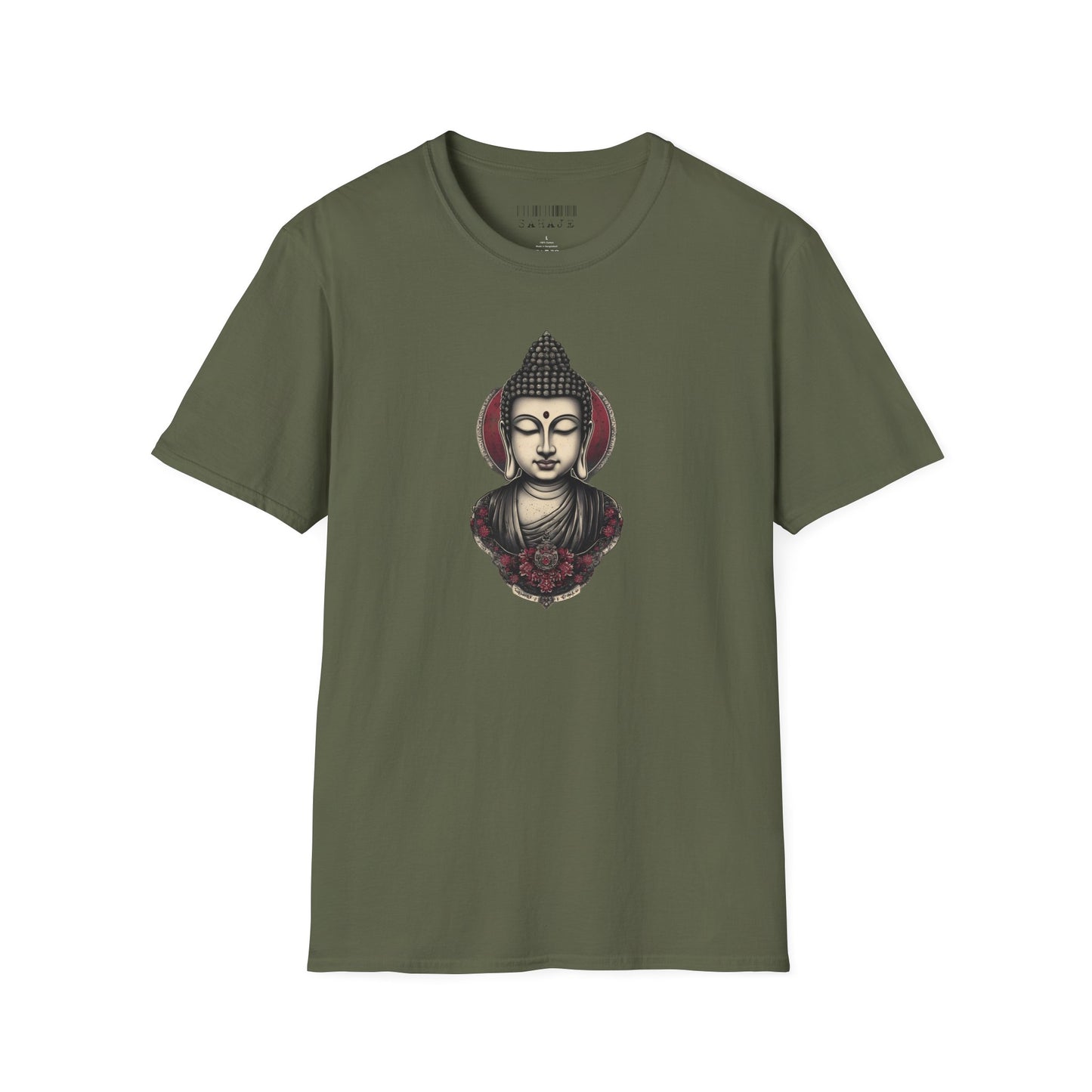 Buddha Portrait Tee — Zen Meditation Graphic T-Shirt