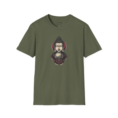 Buddha Portrait Tee — Zen Meditation Graphic T-Shirt