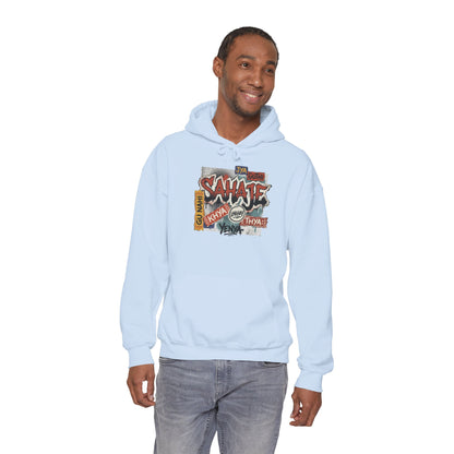 Hoodie — Retro Graffiti “Savage” Street Art Pullover