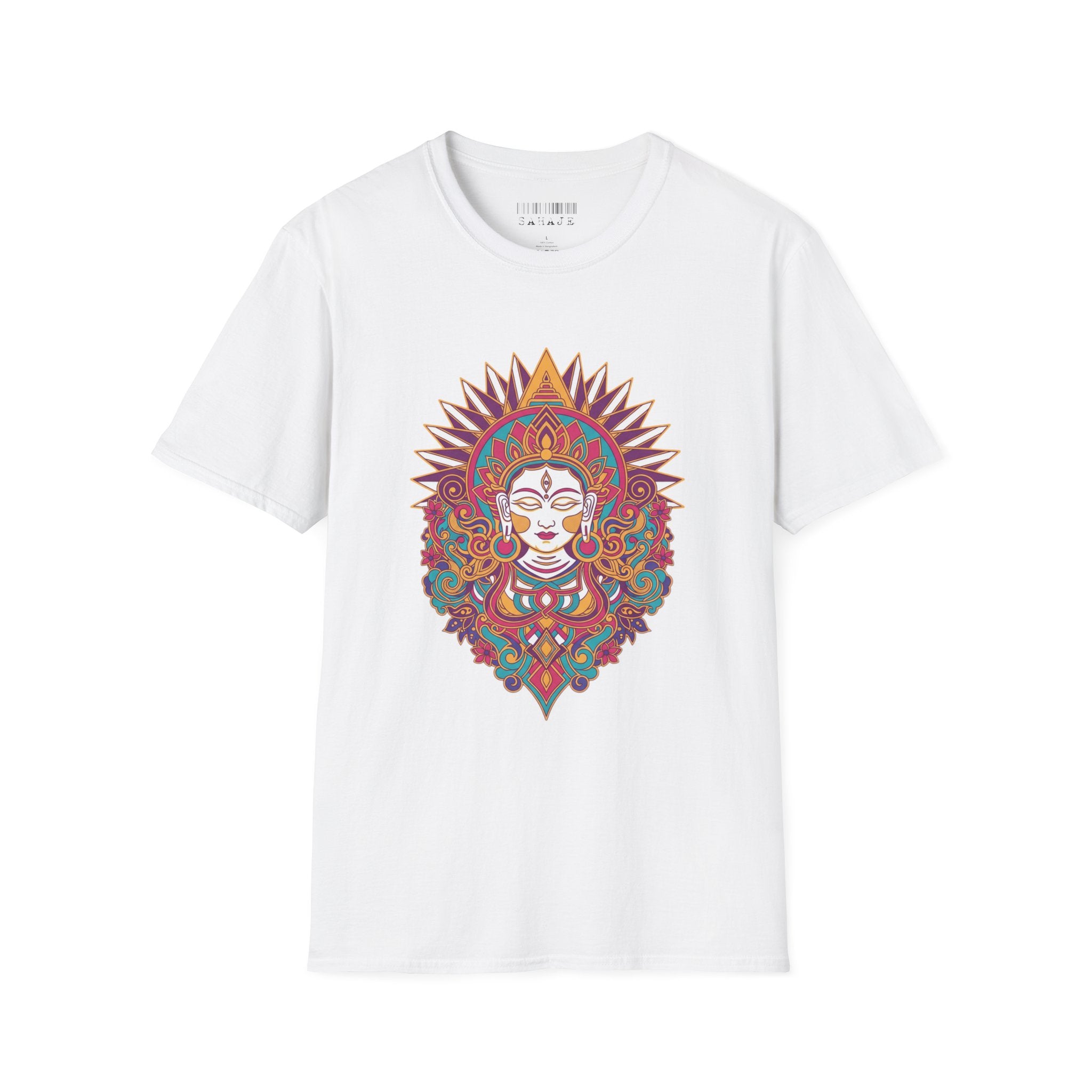 Mandala Goddess T-Shirt — Colorful Floral Spiritual Tee