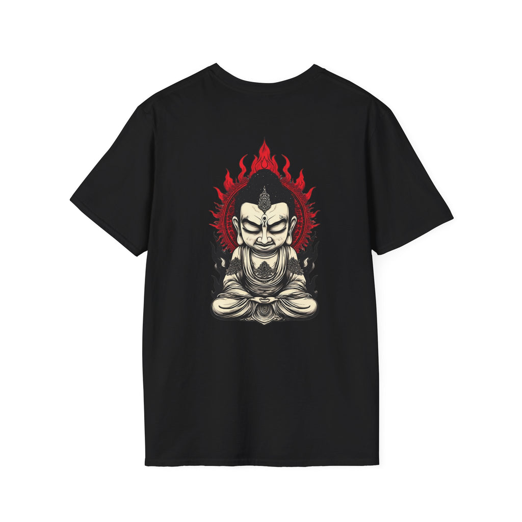 Buddha Flame T-Shirt — Fierce Meditating Buddha Graphic Tee