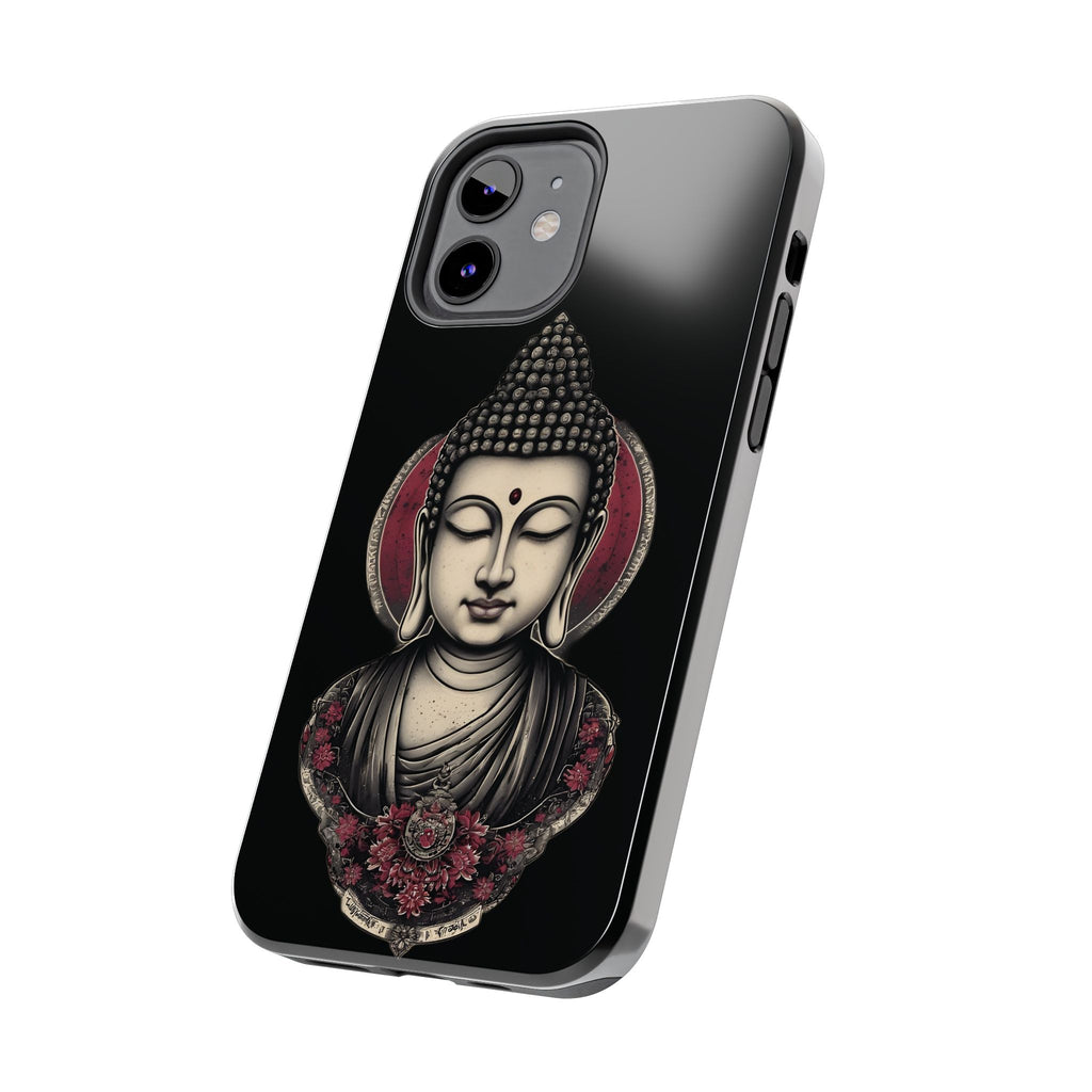Buddha Floral Tough Phone Case — Protective Spiritual Phone Cover