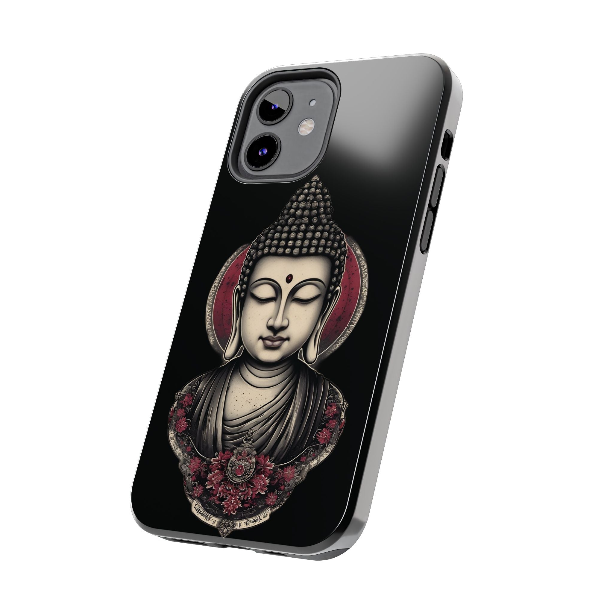 Buddha Floral Tough Phone Case — Protective Spiritual Phone Cover