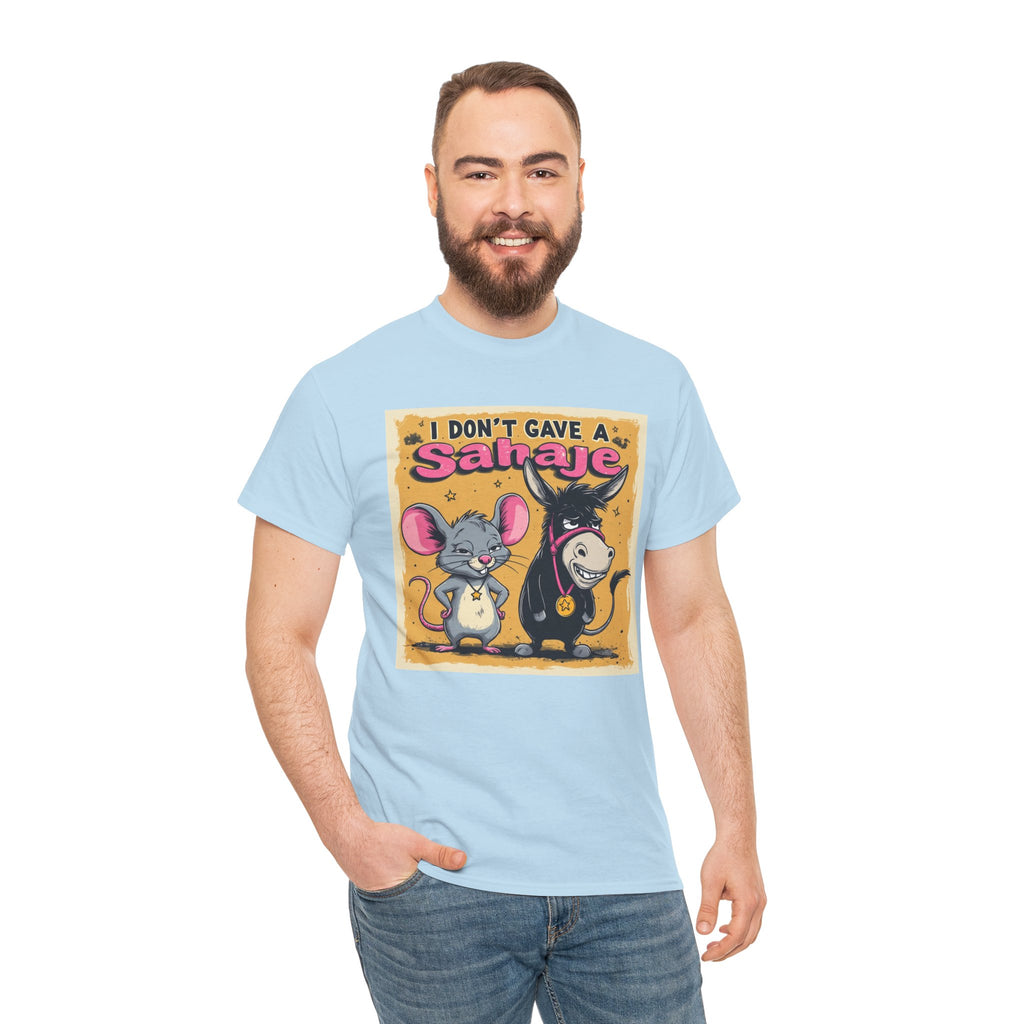 I Don't Give A Snair! Tee — Funny Mouse & Cat Graphic T-Shirt