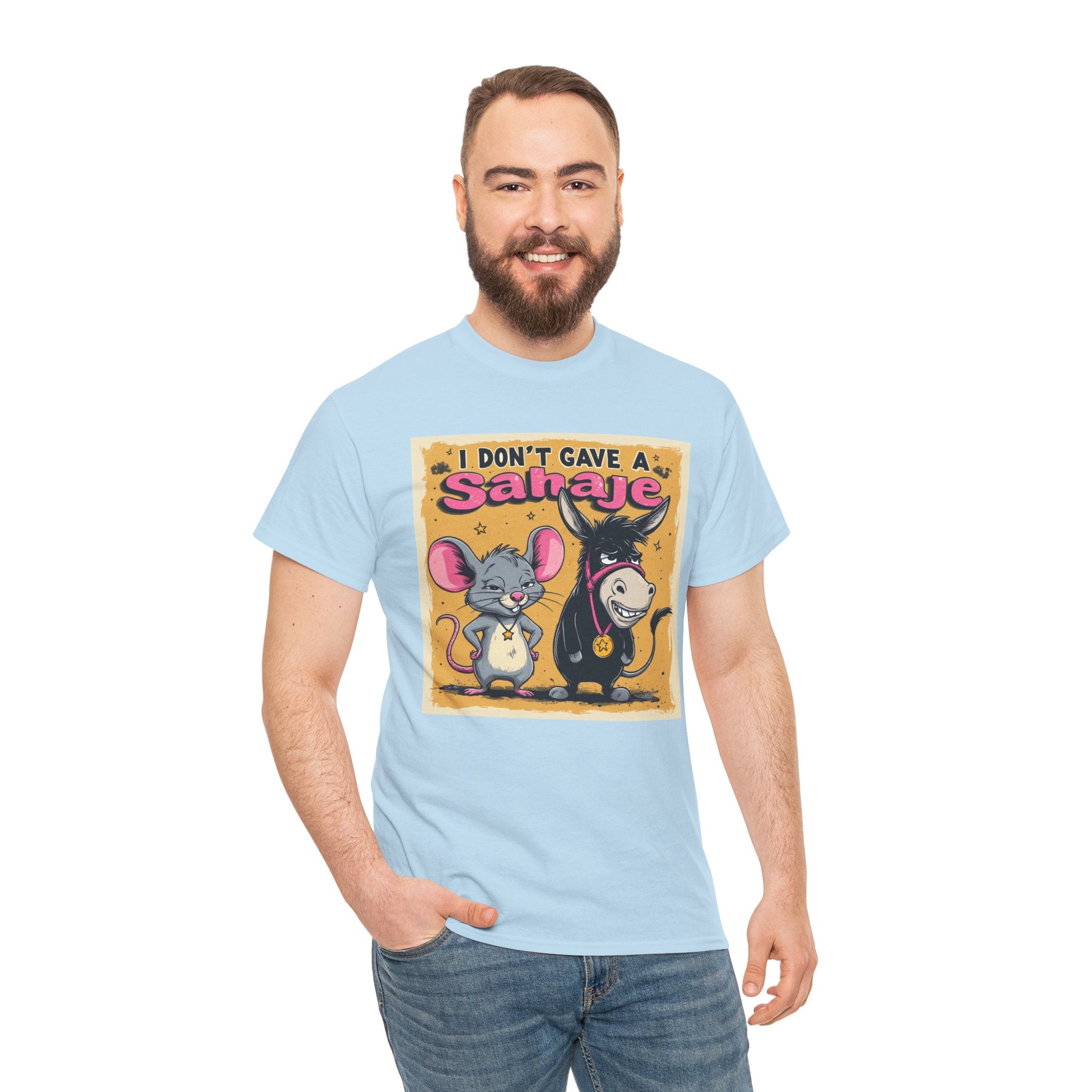 I Don't Give A Snair! Tee — Funny Mouse & Cat Graphic T-Shirt