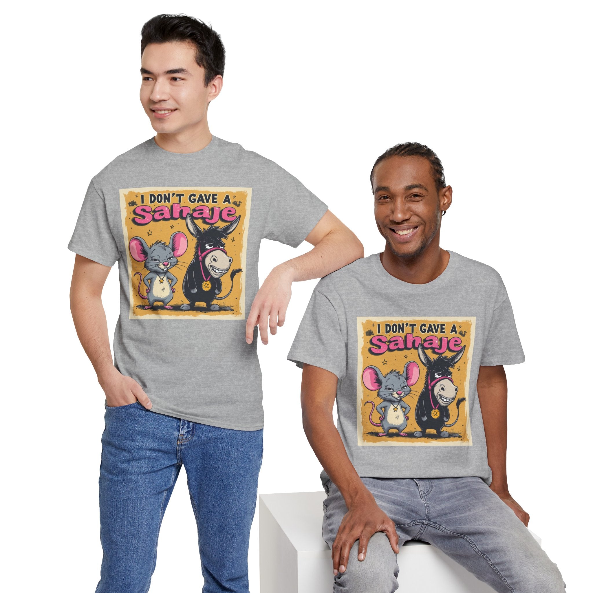 I Don't Give A Snair! Tee — Funny Mouse & Cat Graphic T-Shirt