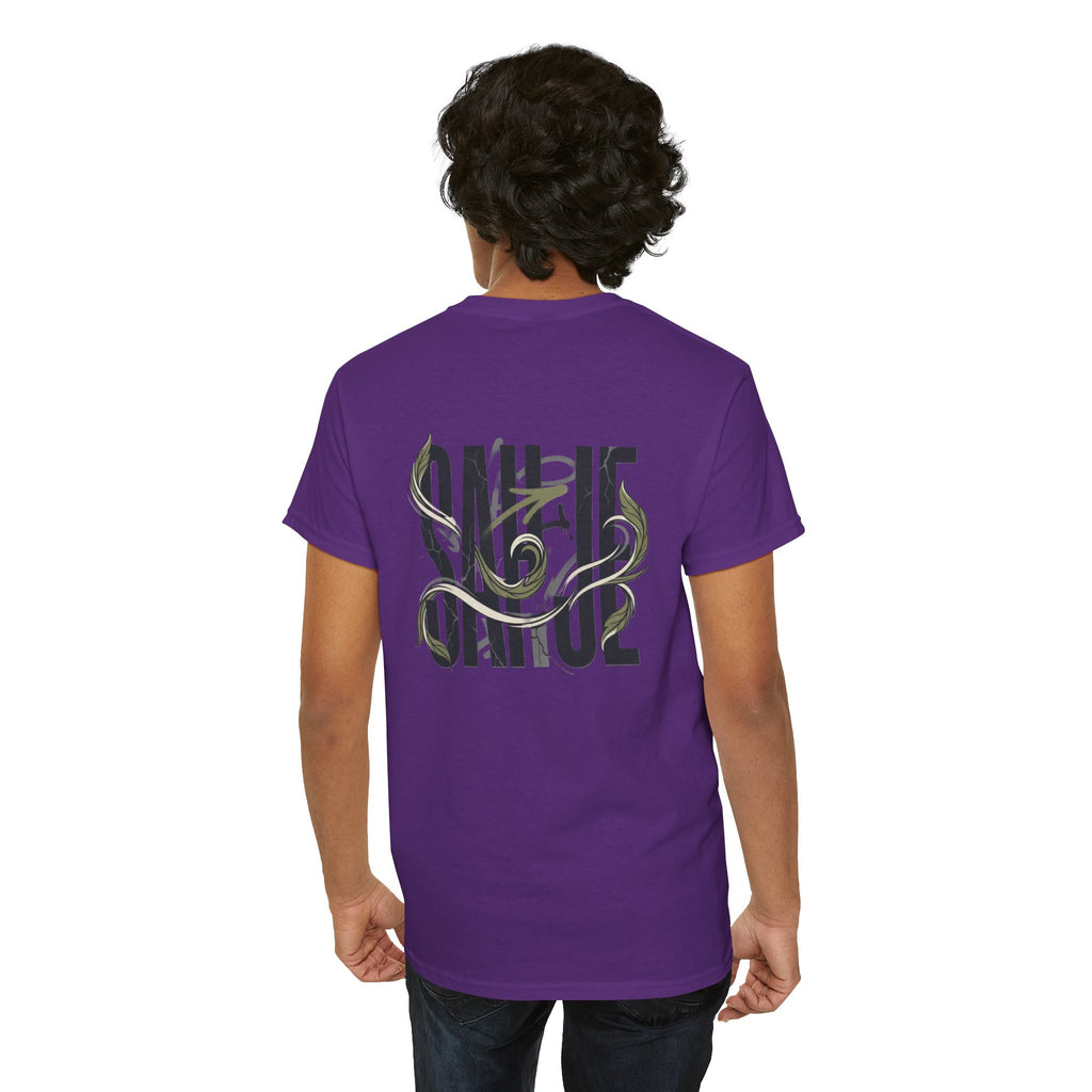 Graphic Tee — 'Savage' Typography with Snake Accent