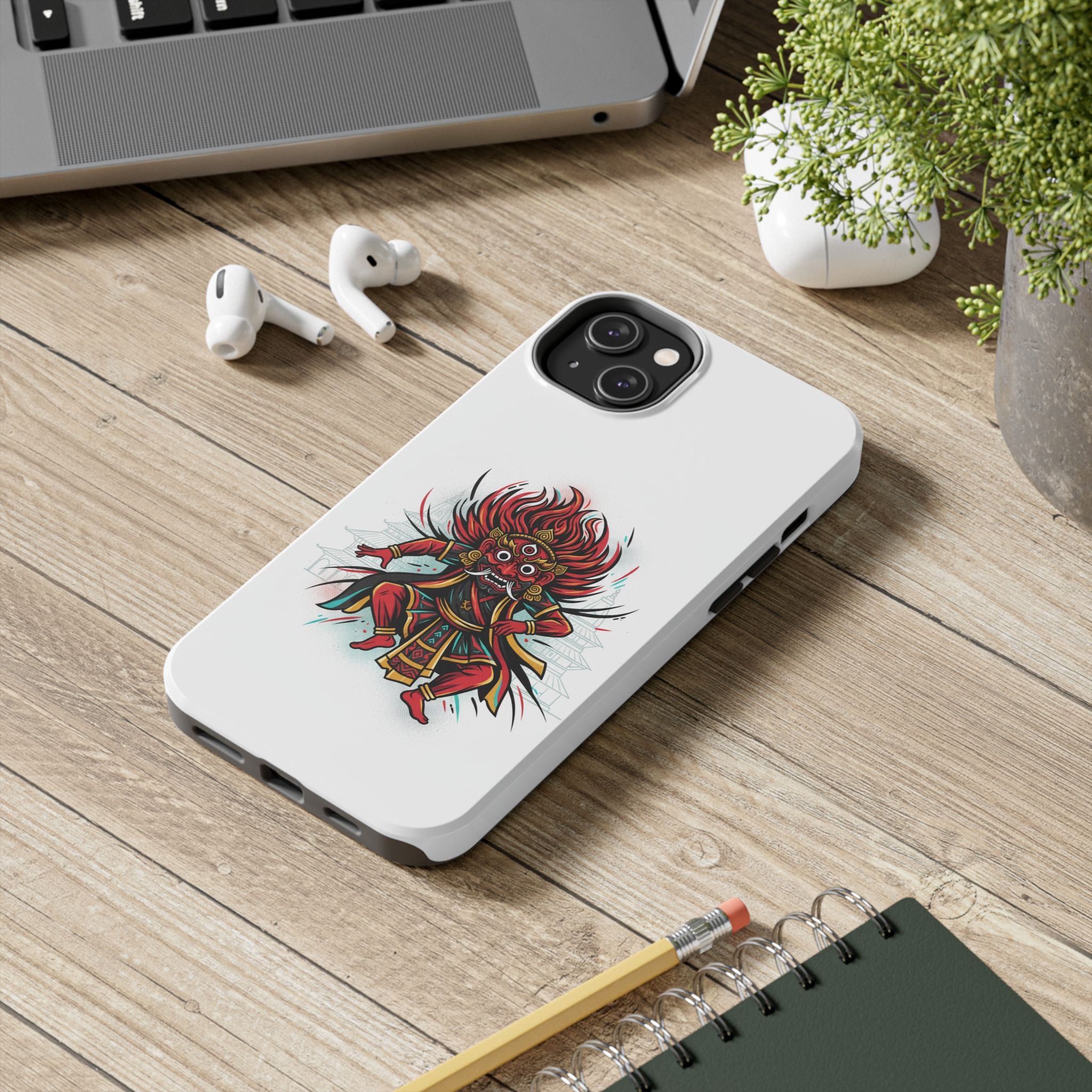 Bhairava Tough Phone Case — Bold Hindu Deity Protective Cover