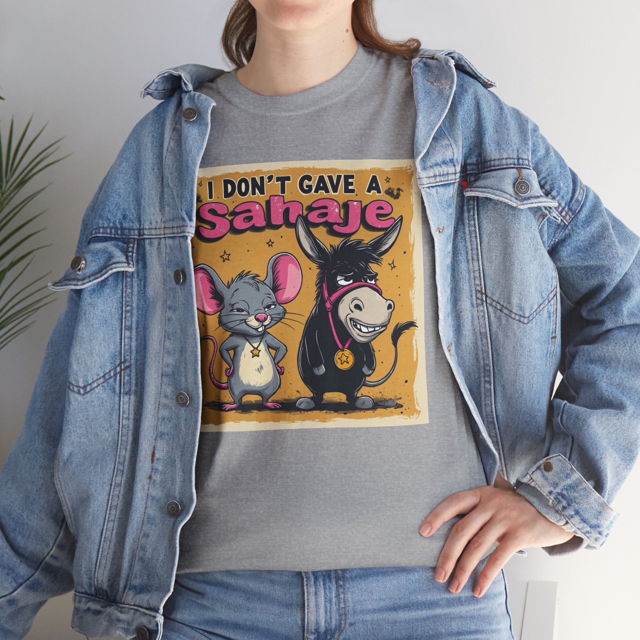 I Don't Give A Snair! Tee — Funny Mouse & Cat Graphic T-Shirt