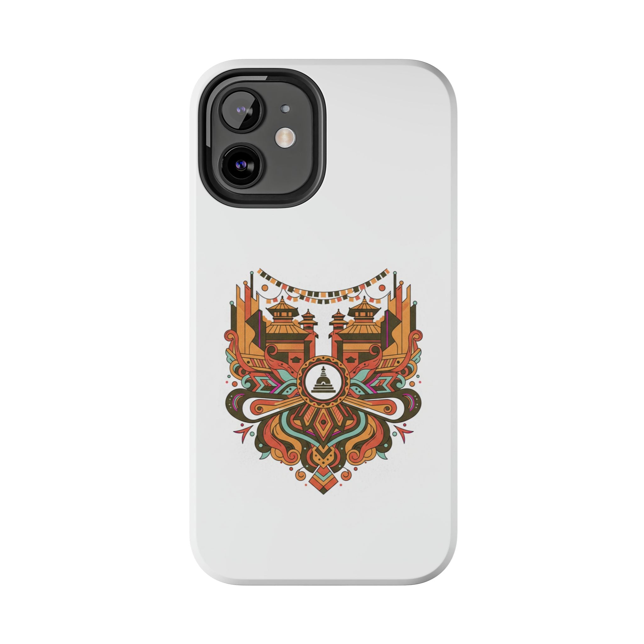 Tough Phone Case — Vintage Temple Mandala Design