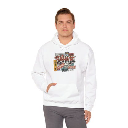 Hoodie — Retro Graffiti “Savage” Street Art Pullover
