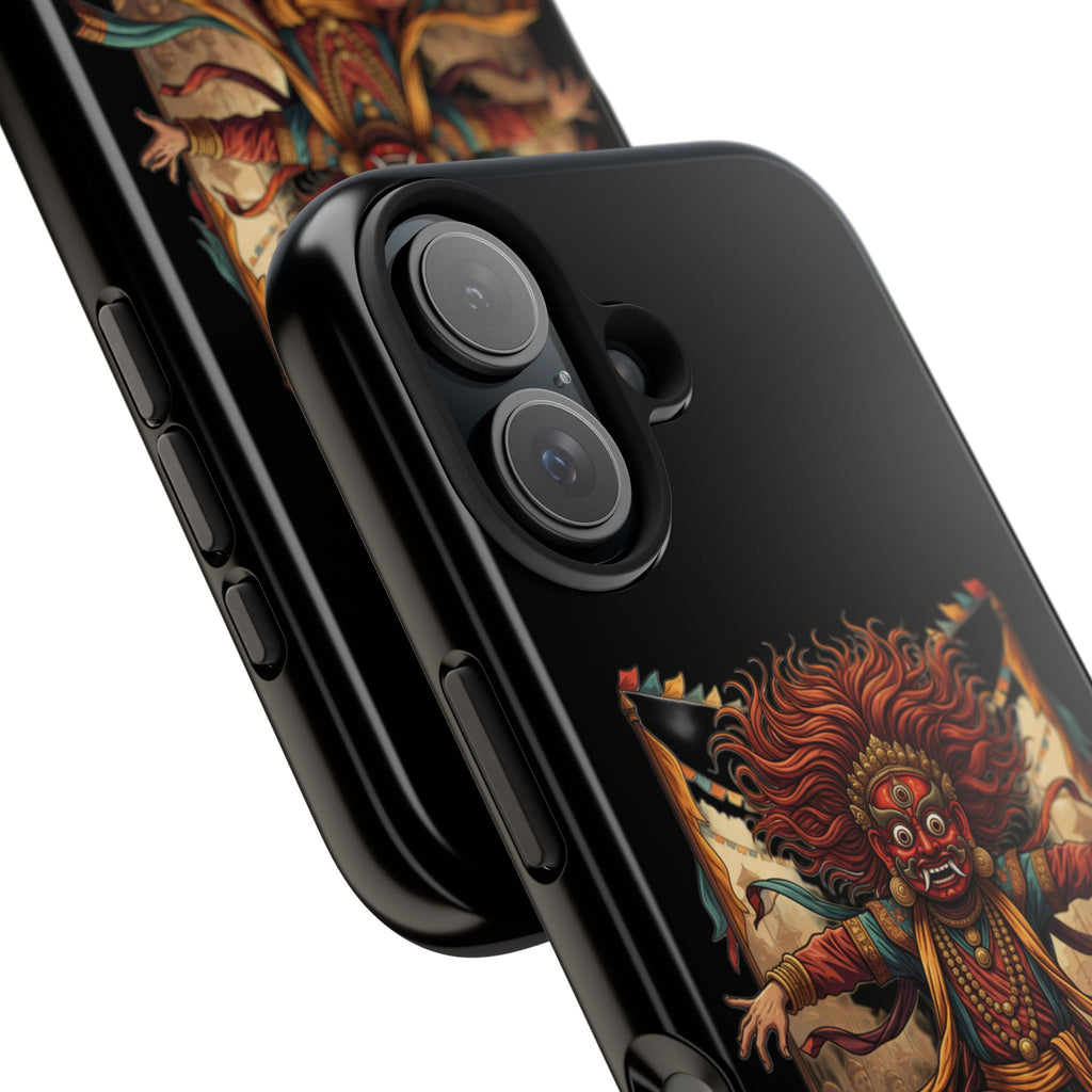 Tibetan Demon Dance Tough Phone Case — Bold Mythic Protective Cover