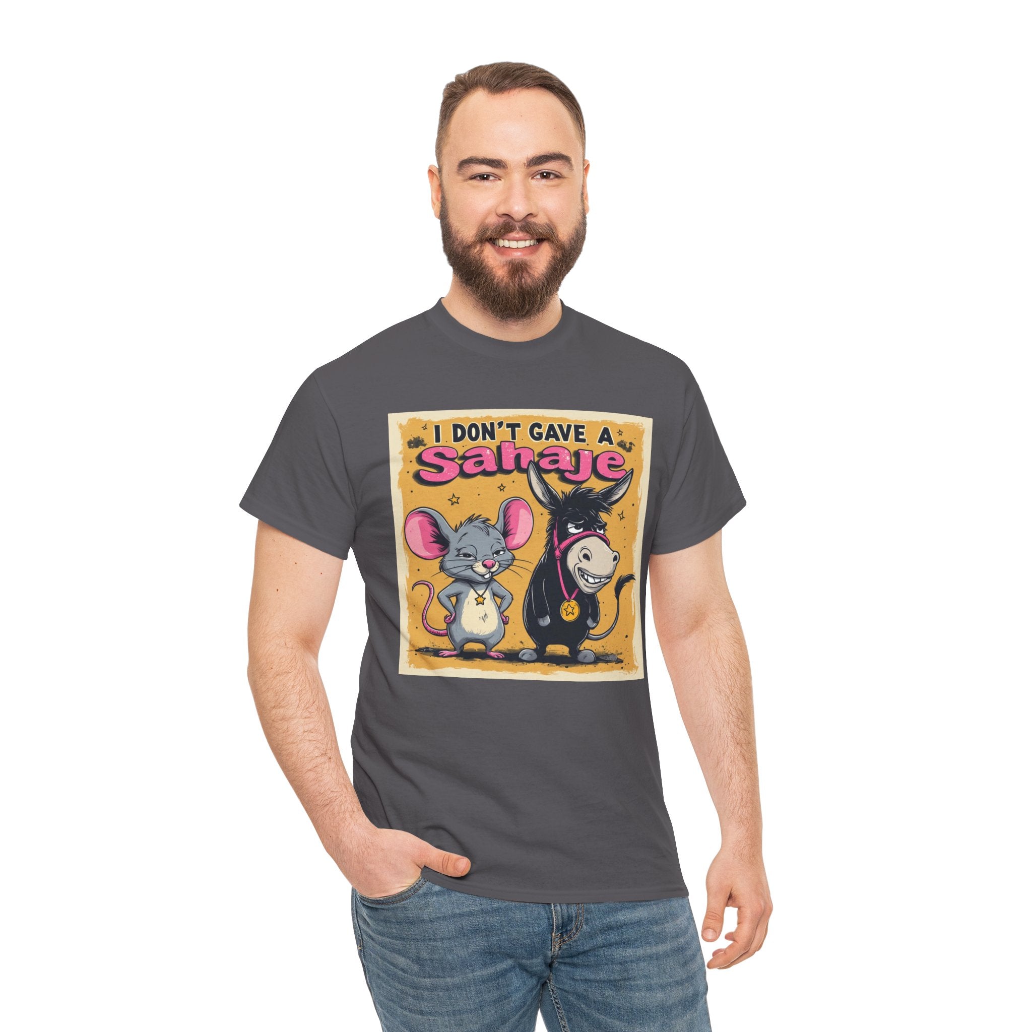 I Don't Give A Snair! Tee — Funny Mouse & Cat Graphic T-Shirt