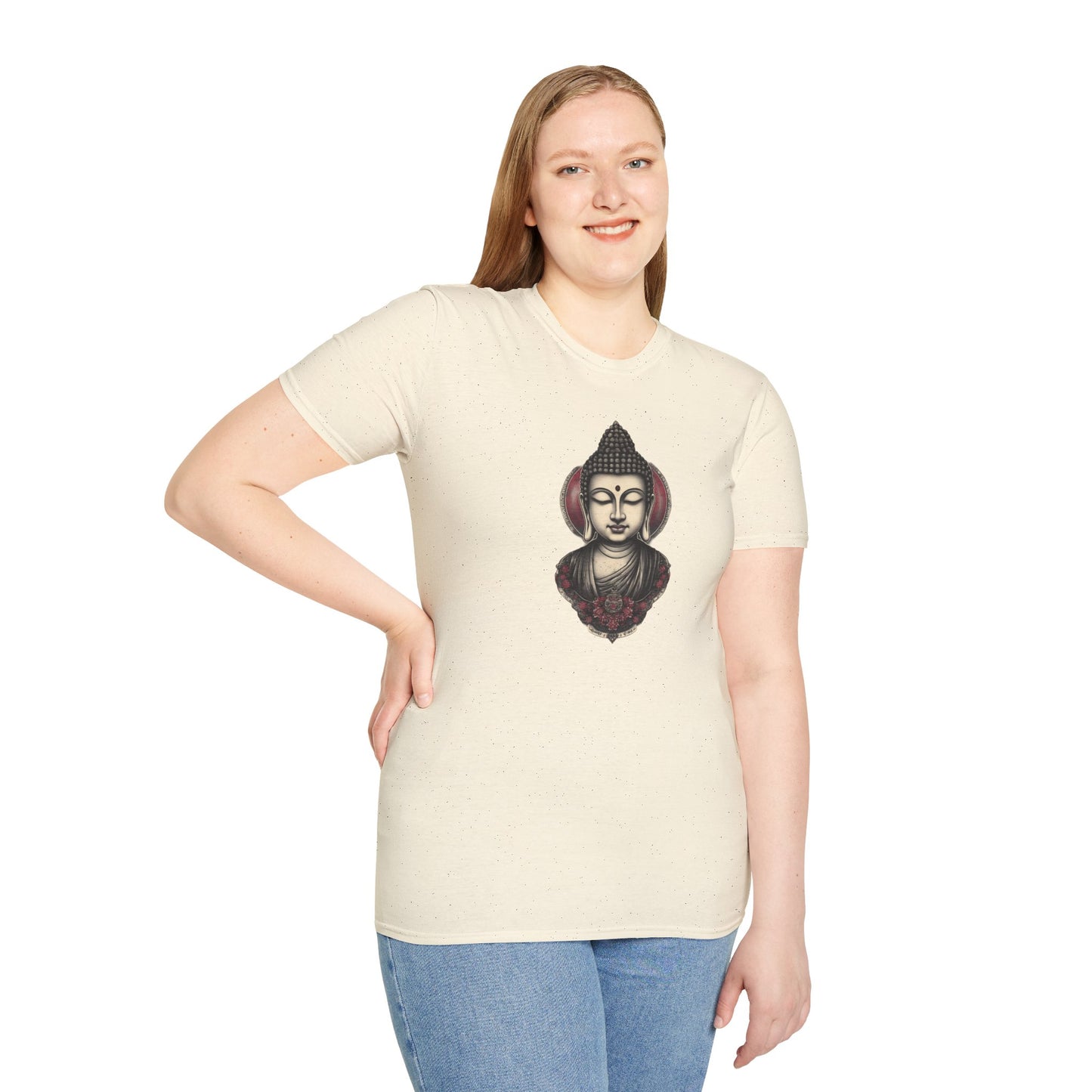 Buddha Portrait Tee — Zen Meditation Graphic T-Shirt