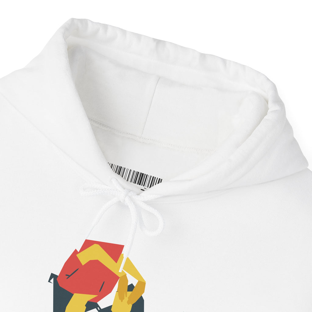 Fox Recycling Symbol Hoodie — Geometric Fox Eco-Friendly Design