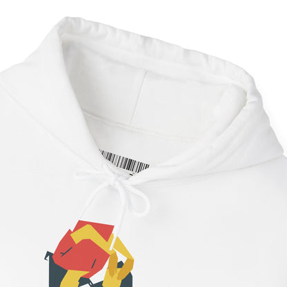 Fox Recycling Symbol Hoodie — Geometric Fox Eco-Friendly Design