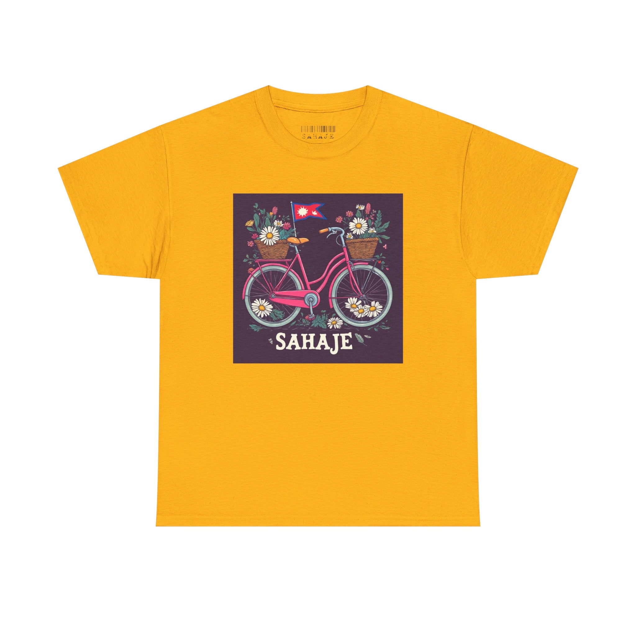 Sahaje Floral Bicycle T‑Shirt