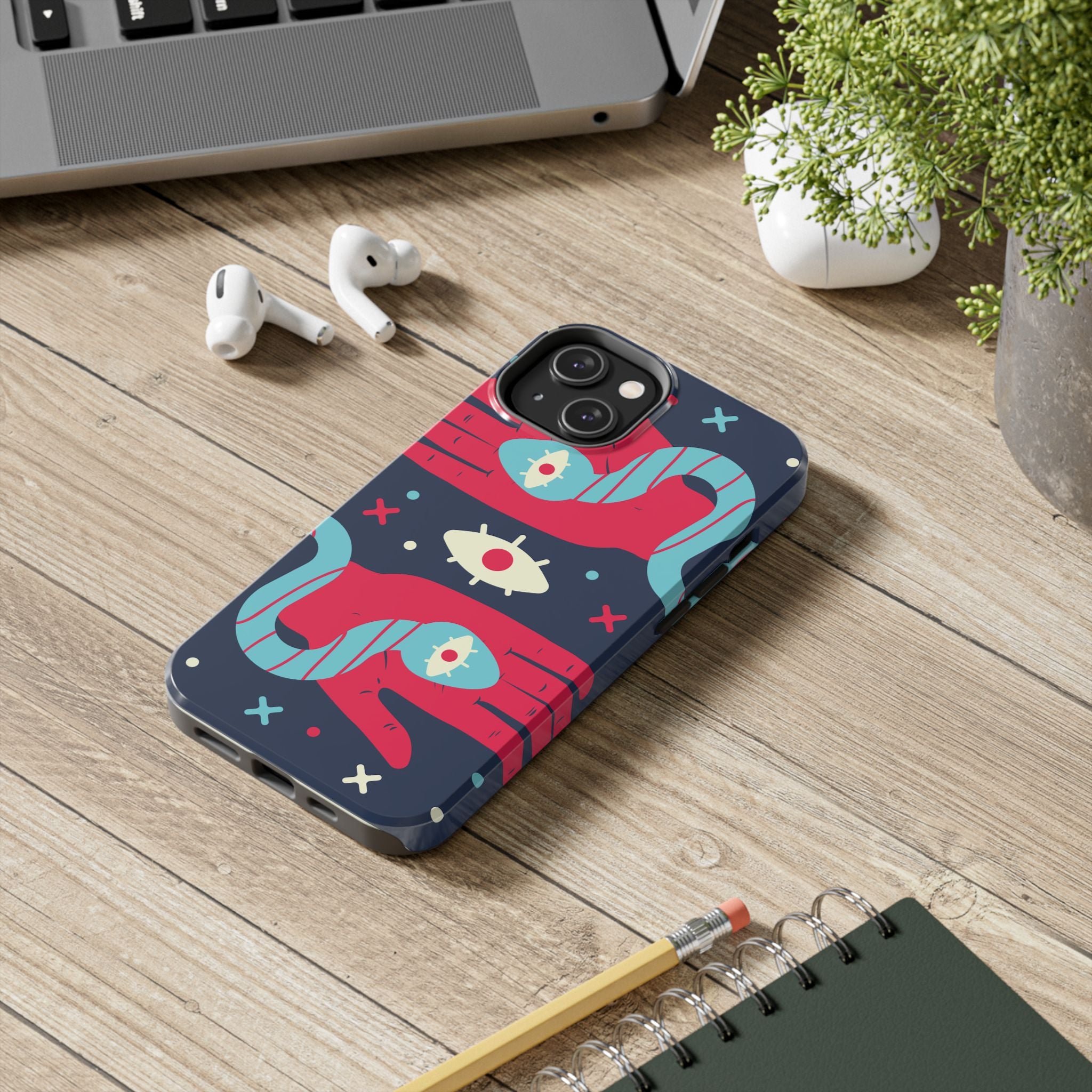 Vibrant Tough Phone Cases with Unique Eye Design, Durable Phone Cover, Trendy Accessories, Gift for Art Lovers, Unique Phone Protector