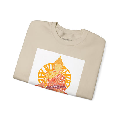 Buddha Graphic Sweatshirt — "Choose Compassion" Meditation Crewneck