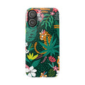 Slim Phone Case — Tropical Jungle Leopard Floral Pattern (Slim Protective Phone Cover)