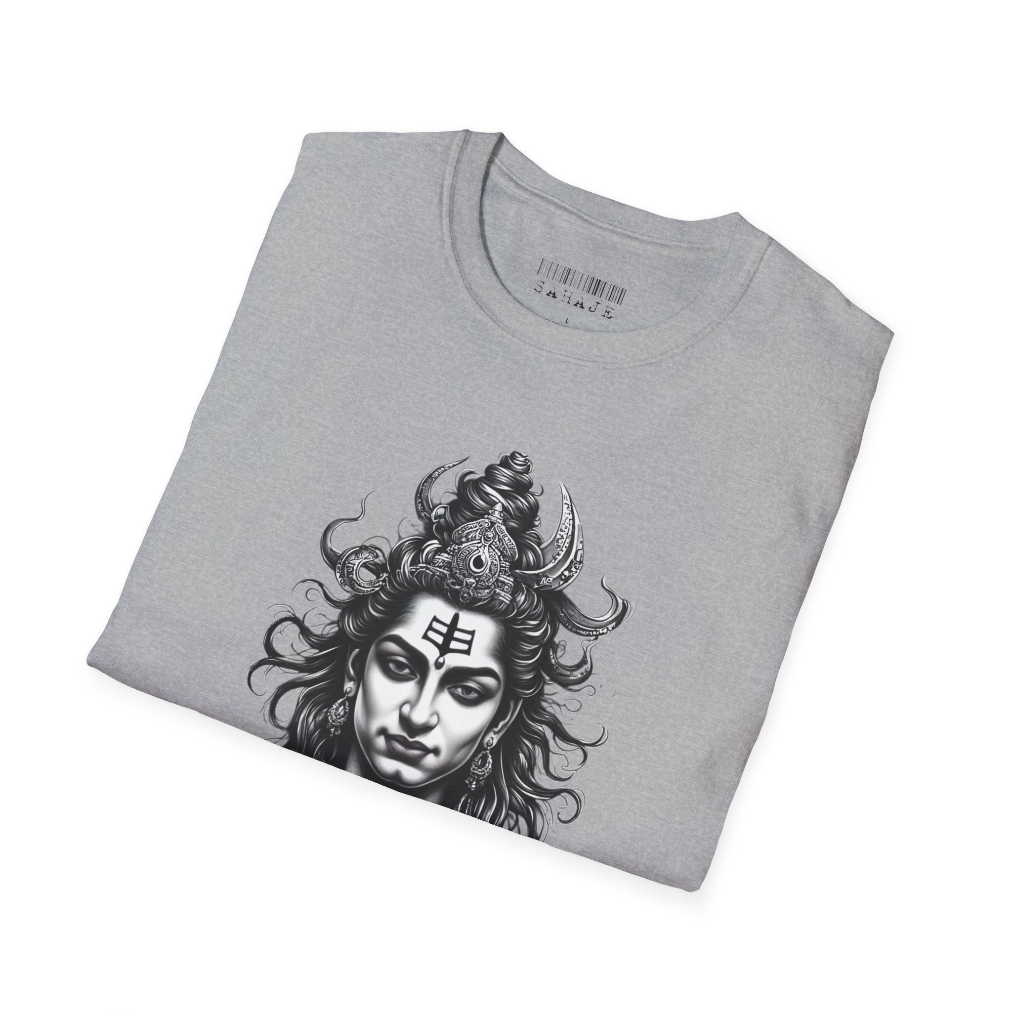 Shiva Portrait T-Shirt – Detailed Hindu Deity Graphic Tee