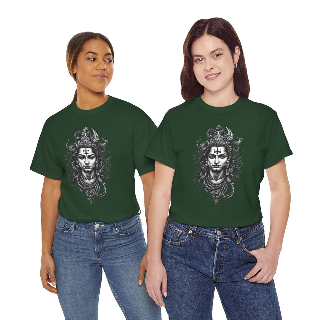 Shiva Portrait Tee — Hindu God Shiva Graphic T-Shirt