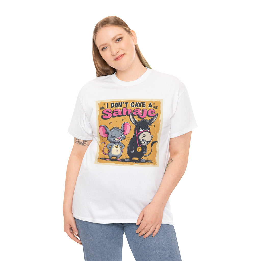 I Don't Give A Snair! Tee — Funny Mouse & Cat Graphic T-Shirt