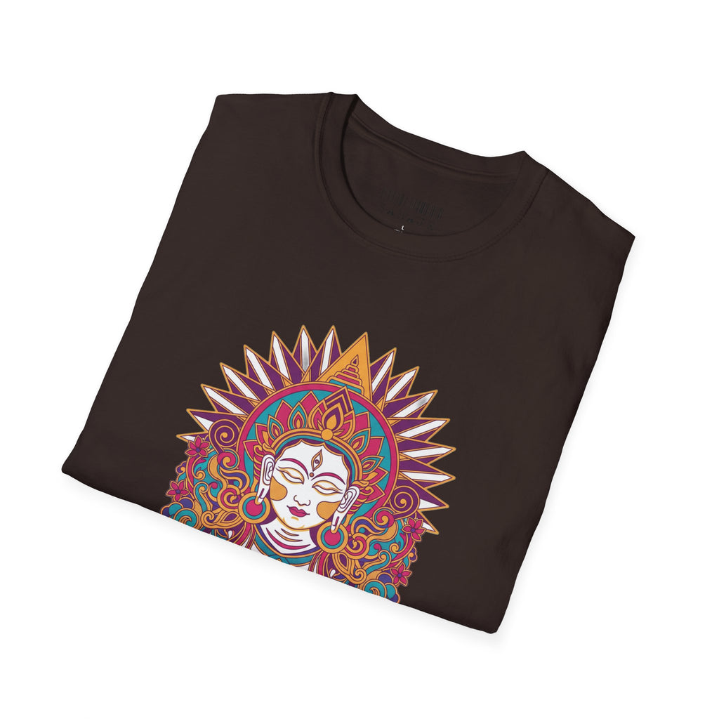 Mystic Goddess Mandala T-Shirt — Colorful Boho Spiritual Tee